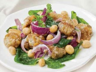 Nghêu xào húng quế xốt Mayonnaise