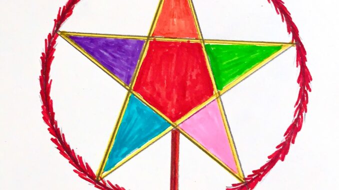 Tô màu đèn ông sao